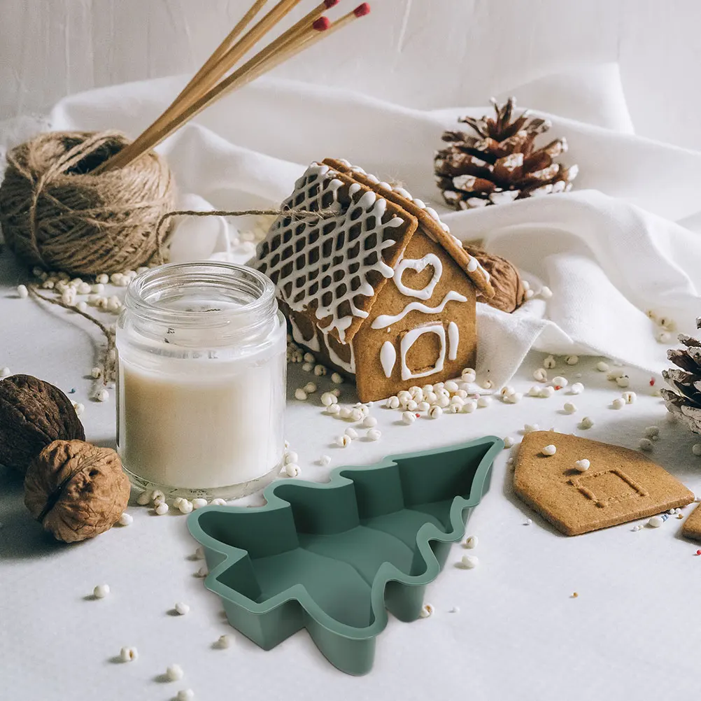 

2 Pcs Cake Mold Tree Shaped Candy Molds Chocolate Moulds Silicone DIY Silica Gel Baking Tray Bakery