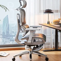 Chaise d'ordinateur ergonomique, fauteuil de bureau, confortable, pour salon, LJ50OC