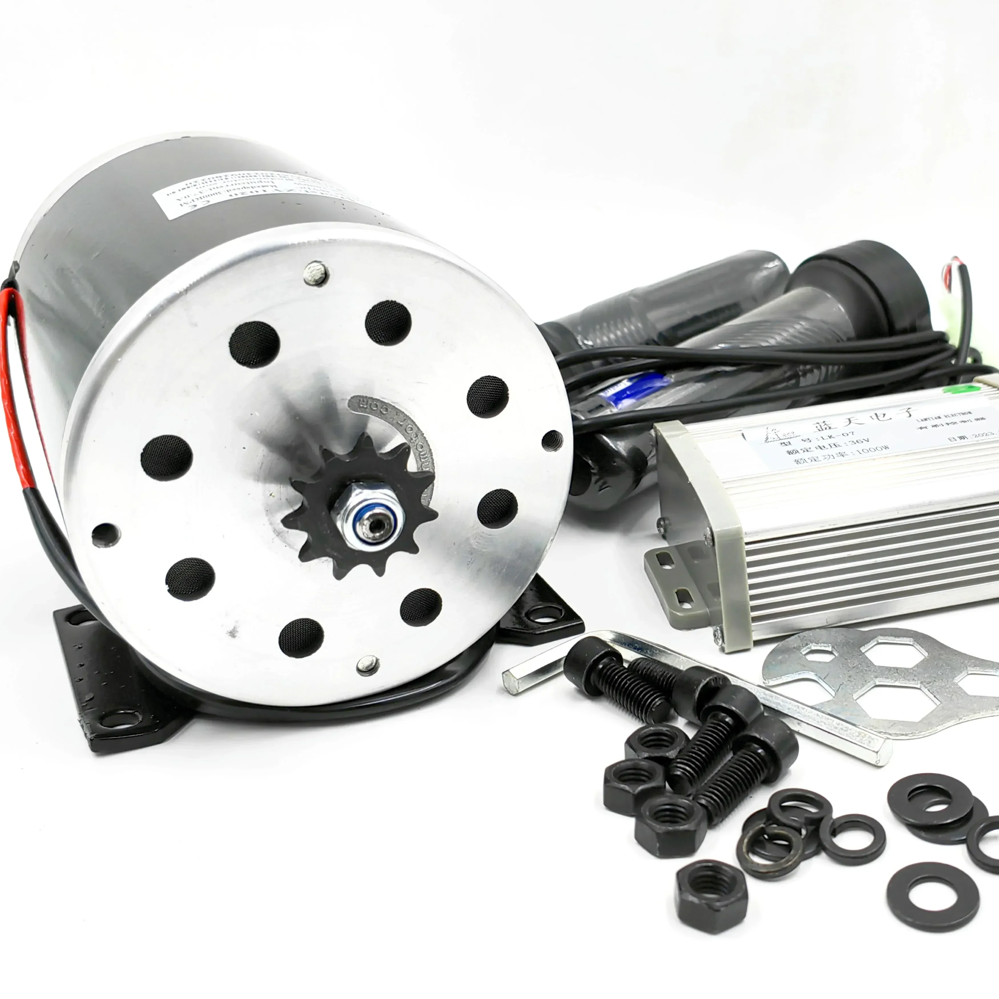 1000W 36V 48V DC Brushed Motor Kit Controller E-bike Conversion Kit Electric Bike Scooter Kit Motor MY1020