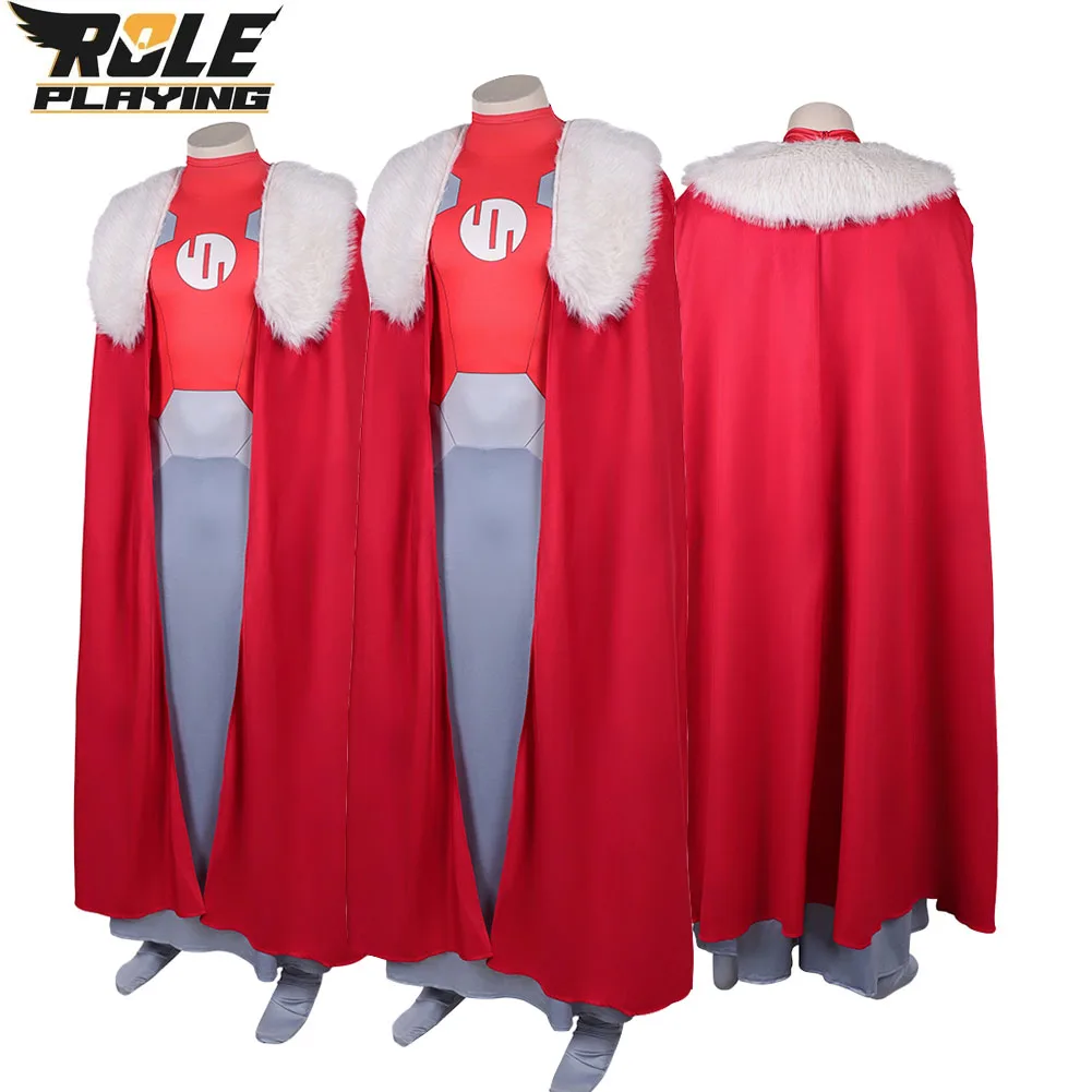 

Emperor Argall Cosplay Jumpsuit Cloak Anime Invincible Costume Men Fantasy Roleplaying Bodysuit Halloween Carnival Party Suit