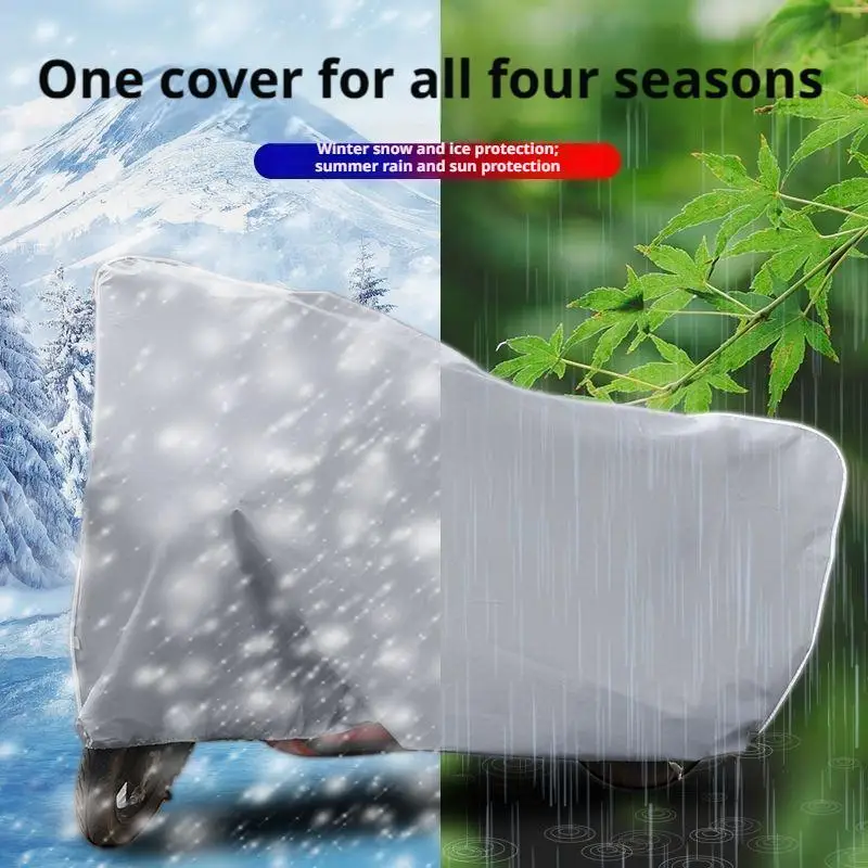 1pcs Motorcycle Bike Cover Waterproof Windproof UV Protection Dustproof E-Bike Cover For Indoor Outdoor All Season Storage
