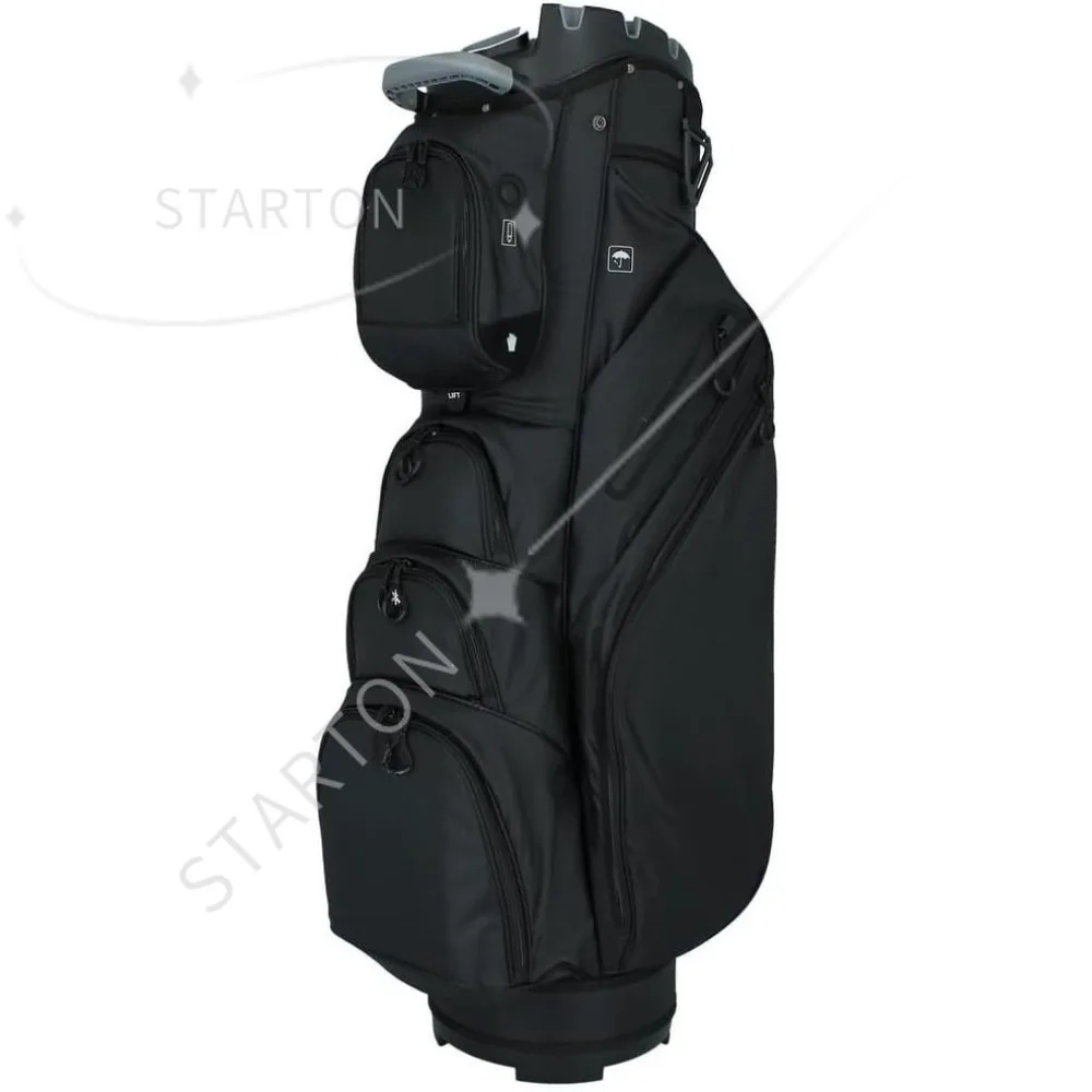 

Ultimate Divider System Cart Bag with 14 Way Organizer Divider Top and Individual Club Locking Slots