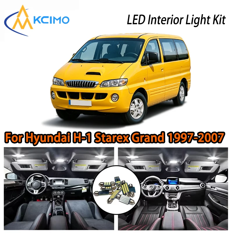 

Premium Two Colors Choice Car Light For Hyundai H-1 Starex Grand Starex i800 1997-2007, Easy Installation Interior, Cozy LED Kit
