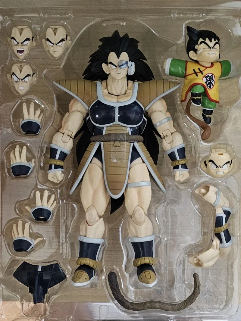 Bandai Dragon Ball Z Raditz e Son Gohan para Kid, Original, S.H.Figuarts, Edição Exclusiva Ver PVC Figuras de Ação Anime, Modelo de Brinquedo, Presente