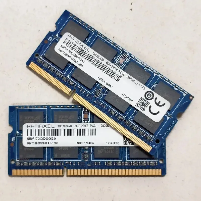 RAMAXEL RAMS DDR3 8 ГБ 1600 МГц Память для ноутбука ddr3 8 ГБ 2RX8 PC3L-12800S-11 SODIMM Ноутбук memoria 1.35 В