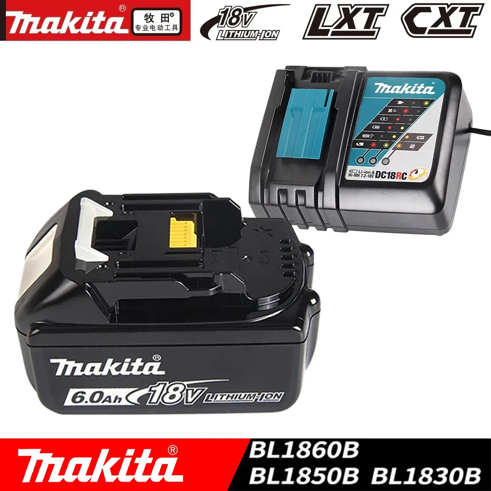 

New Original Makita 18v Battery 6.0Ah for BL1815 BL1840 BL1850 BL1880 BL1860B LXT400 Power Tool Rechargeable Li-ion Battery