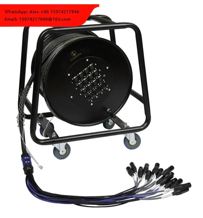 Exact Cables Professional 20/24/32CH XLR Snake Cable Audio With Stage Box RSS16X8-30/M16-10