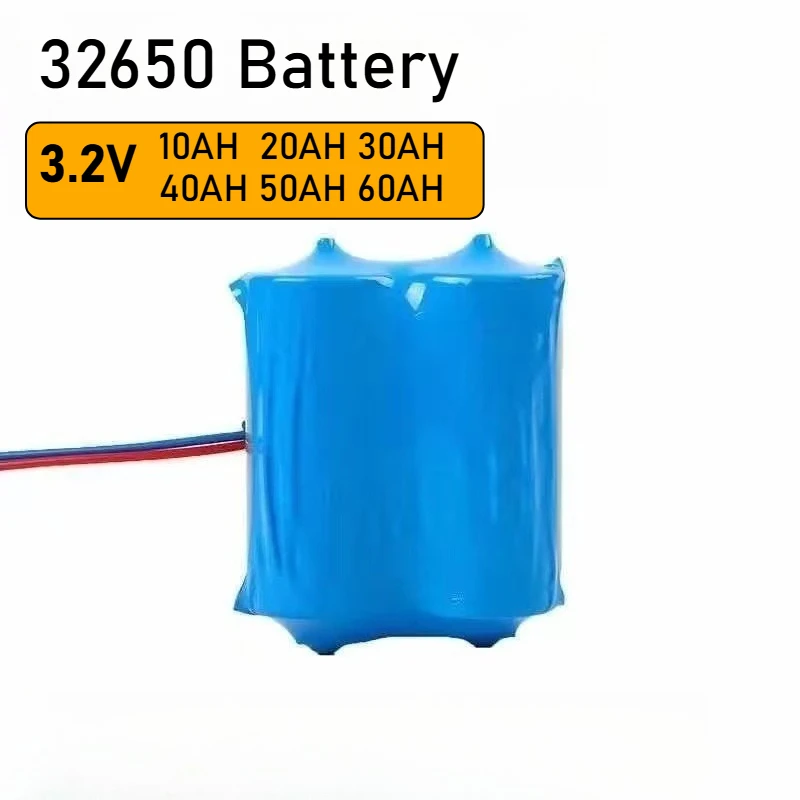 32650 Battery 3.2V Lithium Iron Phosphate Battery 60AH Large Capacity for Solar Street Lamp Floodlight Outdoor Lighting Monitor