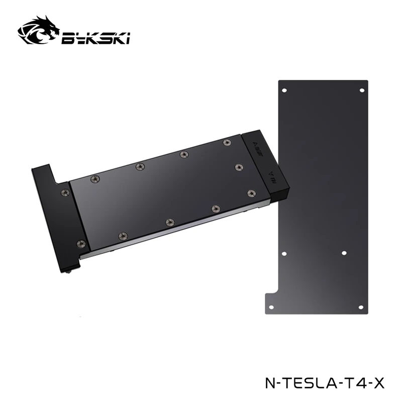 Bykski GPU Water Block Serve For NVIDIA TESLA T4 Graphics Card Cooler,Metal Edition With Backplate,N-TESLA-T4-X