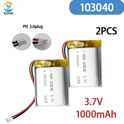 100% 오리지널 103040 리튬 폴리머 배터리, GPS 네비게이터, 블루투스 헤드셋 MP5, 1200MAH, 103040 에 적합, 3.7V