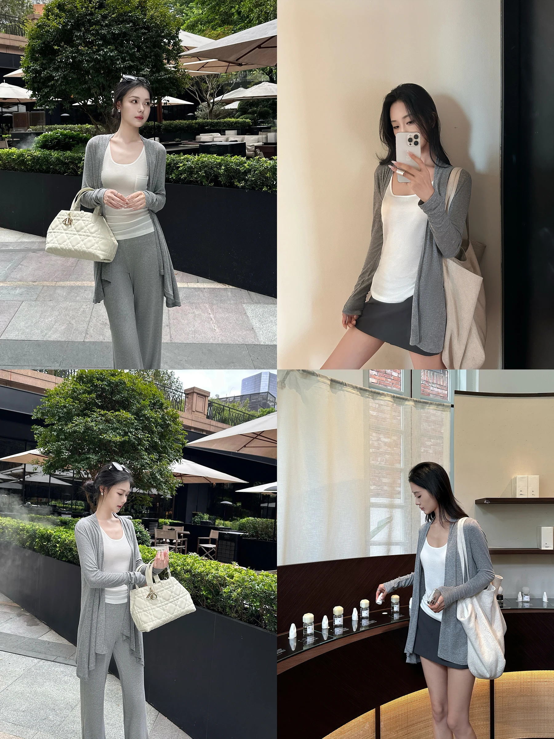 

5werkwen Lightweight Oxygen Comfortable Wool Open Cardigan Skin-friendly RO Sle Knitted Long Sve Loose Fit Women'...