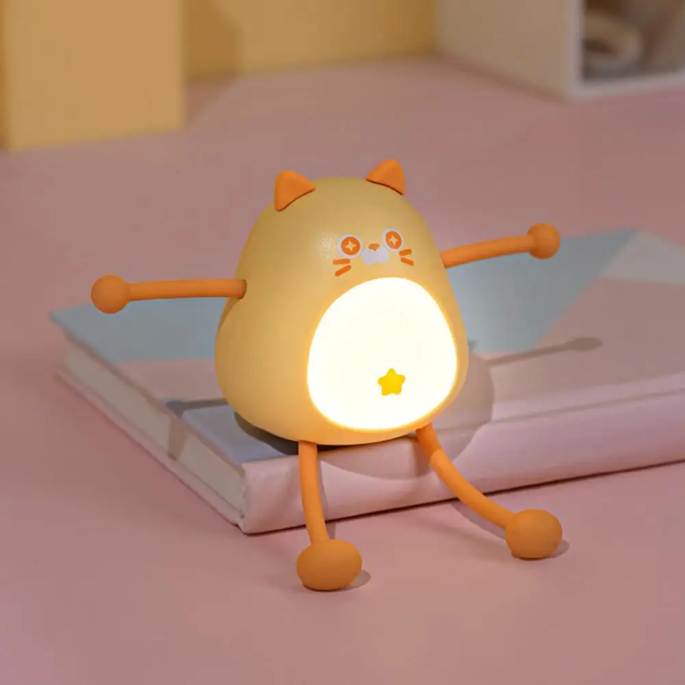 

Nursery Night Light Adorable Pink Pig Design Rechargeable Led Night Light with Phone Holder Cute Cartoon Panda Charging Night