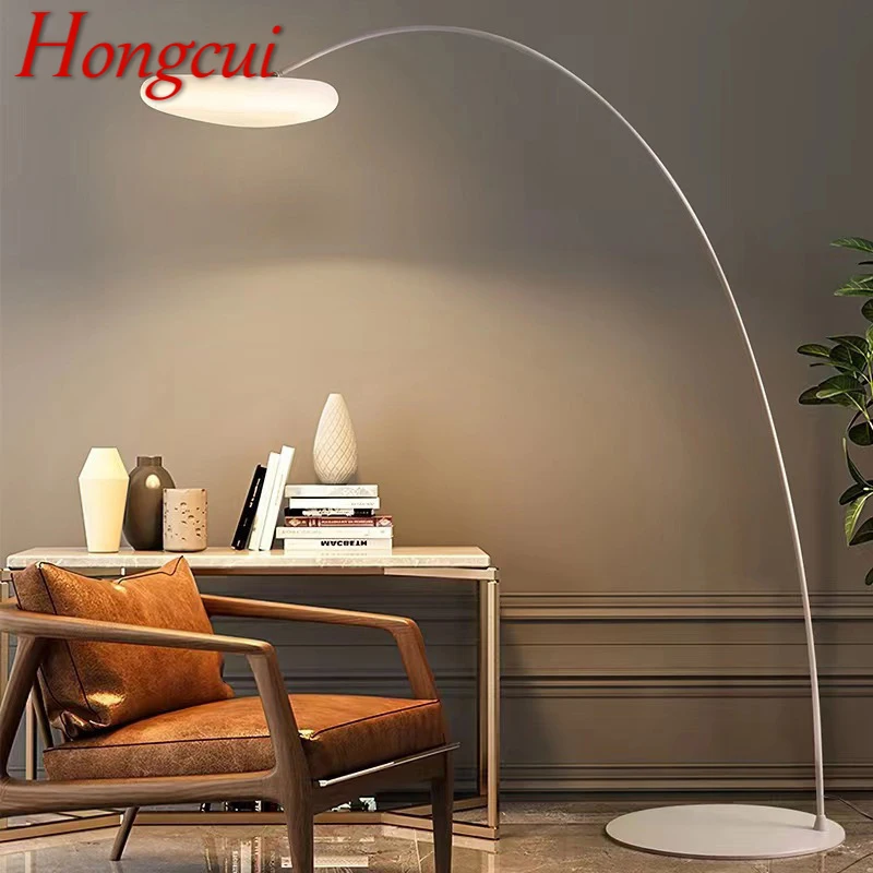 Hongcui Fishing Floor Lamp Nordic Modern Family Living Room Beside The Sofa Creative Cloud LED Decorative Standing Light