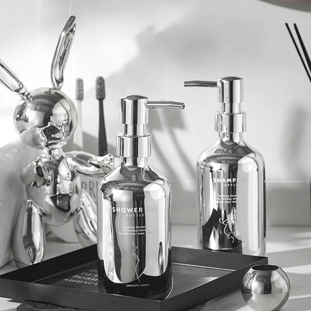 

Premium Shampoo Replacement Bottle Dispenser Lotion Conditioner Body Wash Empty Travel Pump Portable Shower Gel Dispensing Pp