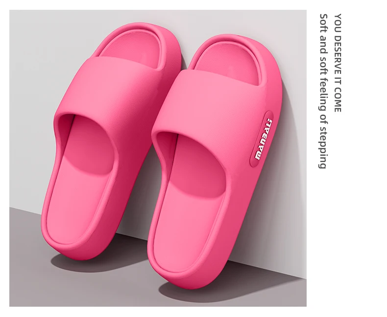 Damen-Hausschuhe für den Sommer, Outdoor- und Indoor-Nutzung, Dicksohlige Badezimmer-Pantoffeln, Rutschfest und Verschleißbeständig, Coole Pantoffeln für Frauen – Detail 6