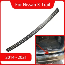Rear Styling Stainless Steel Rear Bumper Protector Sill Trunk Tread Plate Trim For Nissan X-Trail X Trail T32 2014- 2021