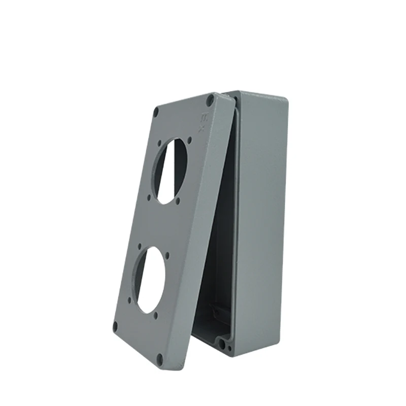 Industrial Cast Aluminum Explosion-Proof Socket Bottom Box Outdoor Waterproof IP66 Exposed Concealed with EX for Safety Equipmen