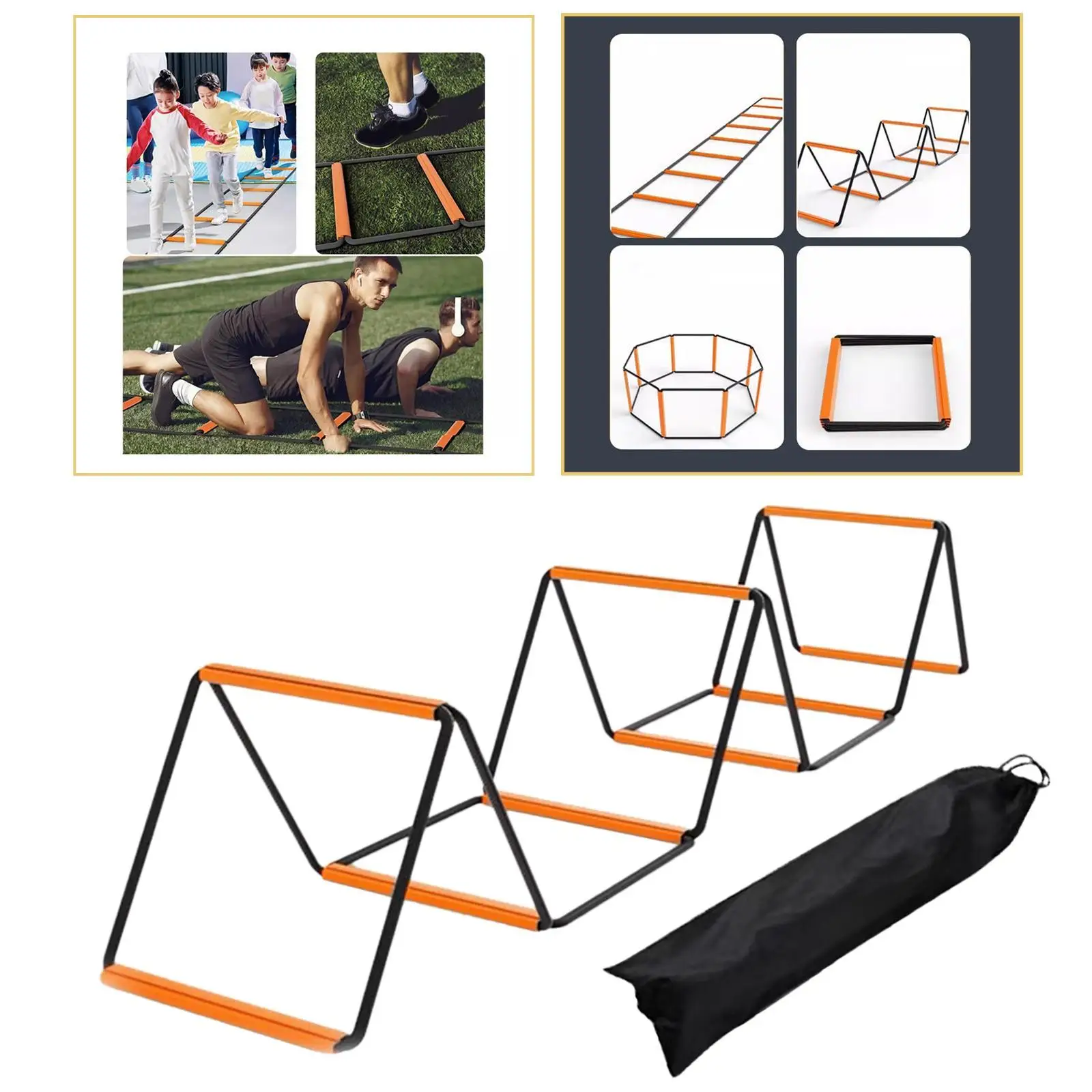 Agility Ladder Agility Training Ladder Portable Fitness Training Equipment Jumping Hurdles Workout Football Footwork Ladder