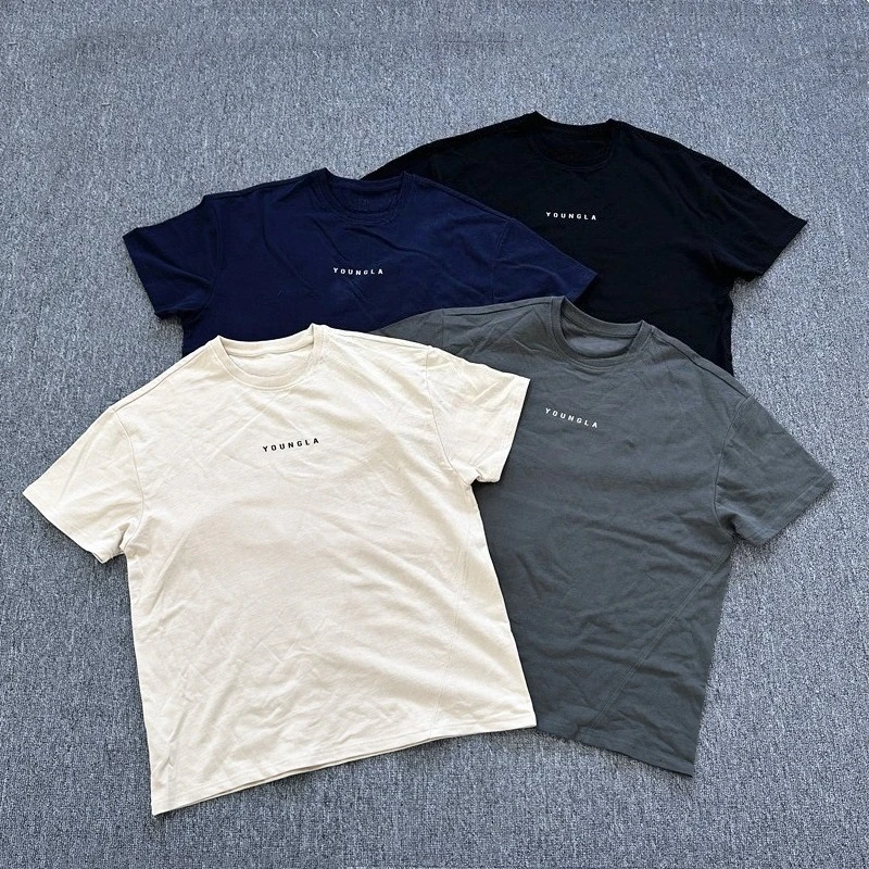 2025 Summer Fashion Sports Brand Men's T-shirt Loose Large Size Pure Cotton High Quality Design Printing Pattern Harajuku