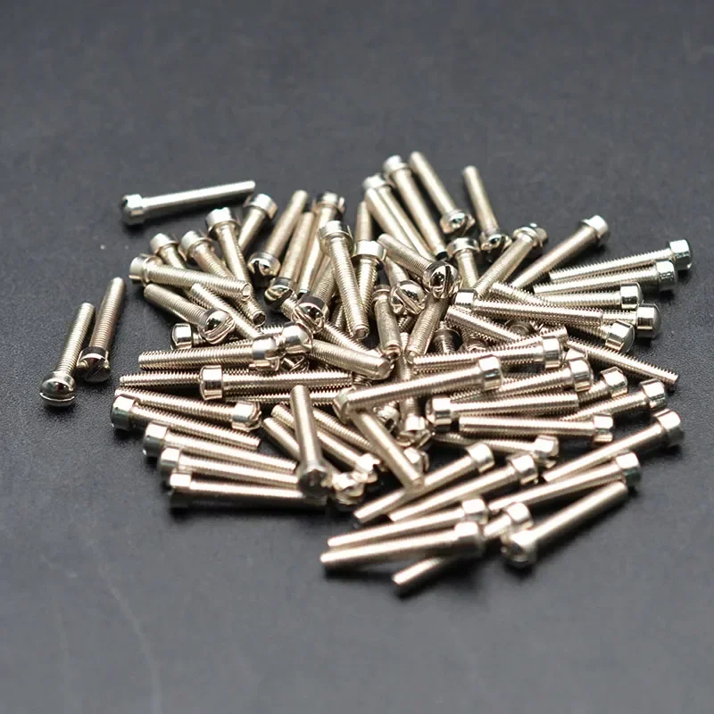 100pcs Electric Guitar Humbucker Pickup Polepiece Pole Screws Guitar Pickup Screw Rods 18mm Length 3mm Diameter