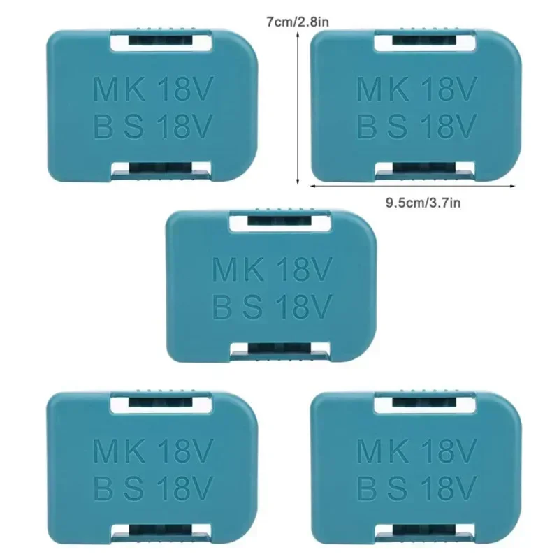5 Pcs 14.4V 18V Mounting Unit Battery Tool Holder Battery Wall Mount Storage Rack Battery Holder for Bosch Makita BL1830 BL1860
