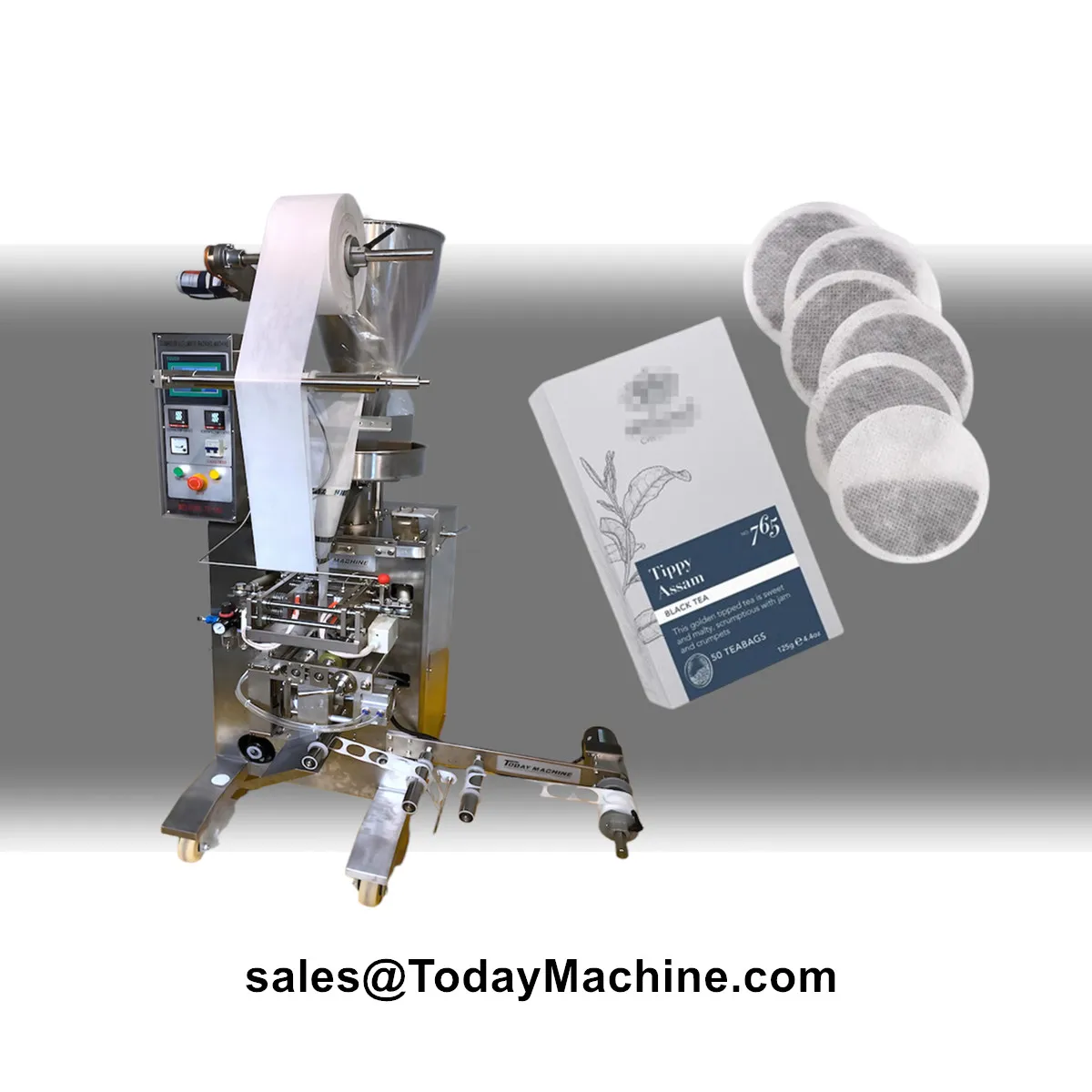 Automatische kleine runde Form Filterpapier Tee Pulver Verpackung Kaffee Pod Verpackungsmaschine