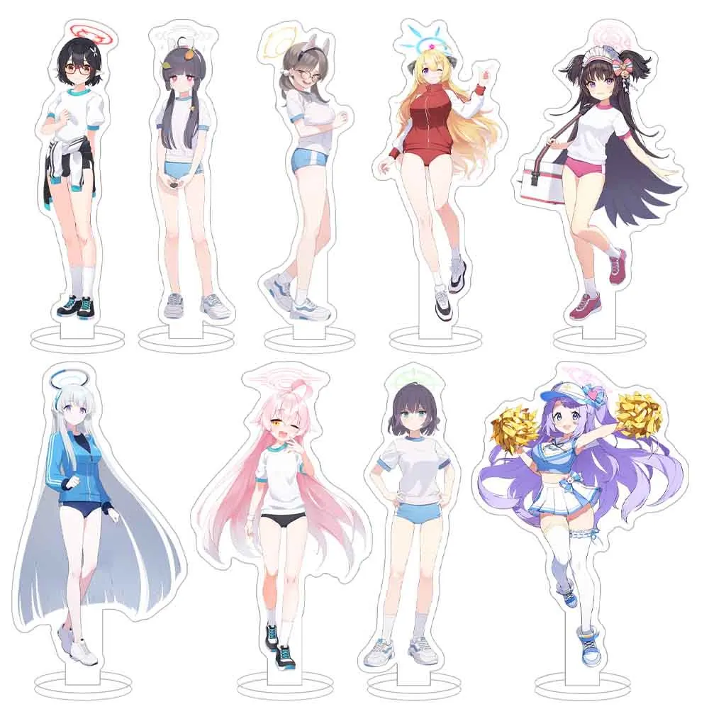 Loen Store-soporte acrílico de animación, adorno de escritorio, archivo azul, MUTSUKI, YUUKA, NERU, KARIN, AKANE, HIFUMI, TSURUGI, HASUMI HD