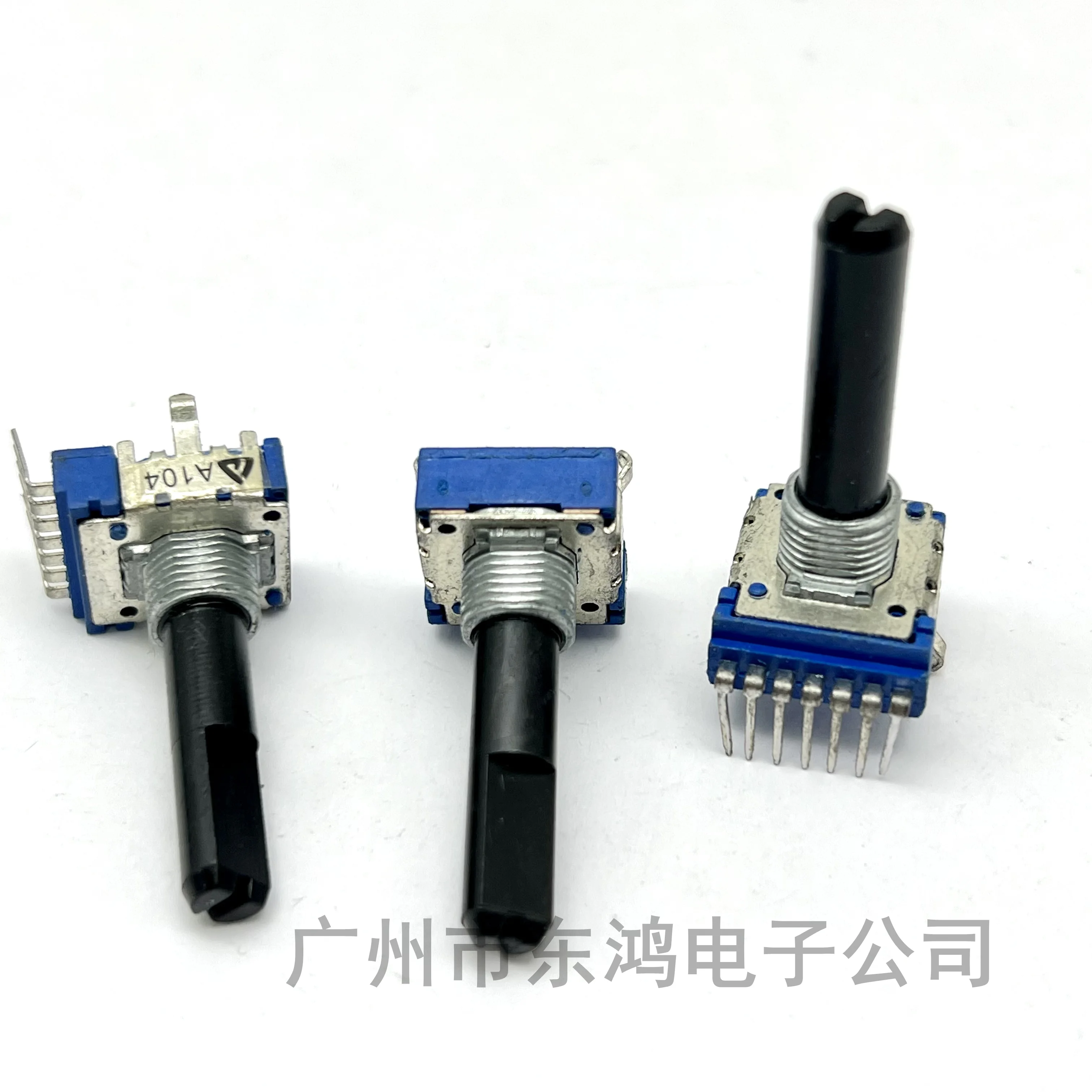 1 PCS Difeng RK14 vertical rotary potentiometer duplex A100K single-row 7-pin shaft 28MM long