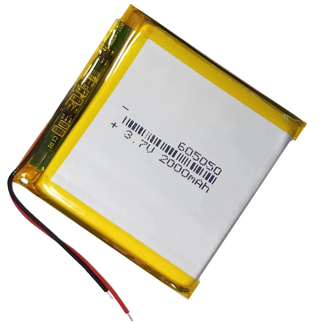 605050 3.7V 2000mAh Li-Polymer Lipo Battery For Mobile Power E-book Reader Power Bank PSP GPS DVR MP3 Bluetooth Speaker Headset