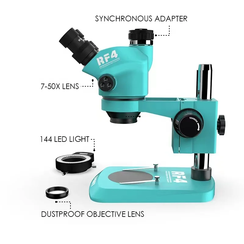 

RF4 RF7050TV Operating Stereo Trinocular Microscope Mobile Phone Maintenance Training Course Maintain Tools