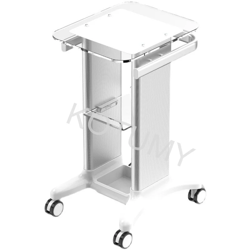 Beauty Equipment Cart Beauty Salon Trolley Stand Holder Rolling Cart Roller Wheel Aluminum Stand Personal Care Appliance Parts