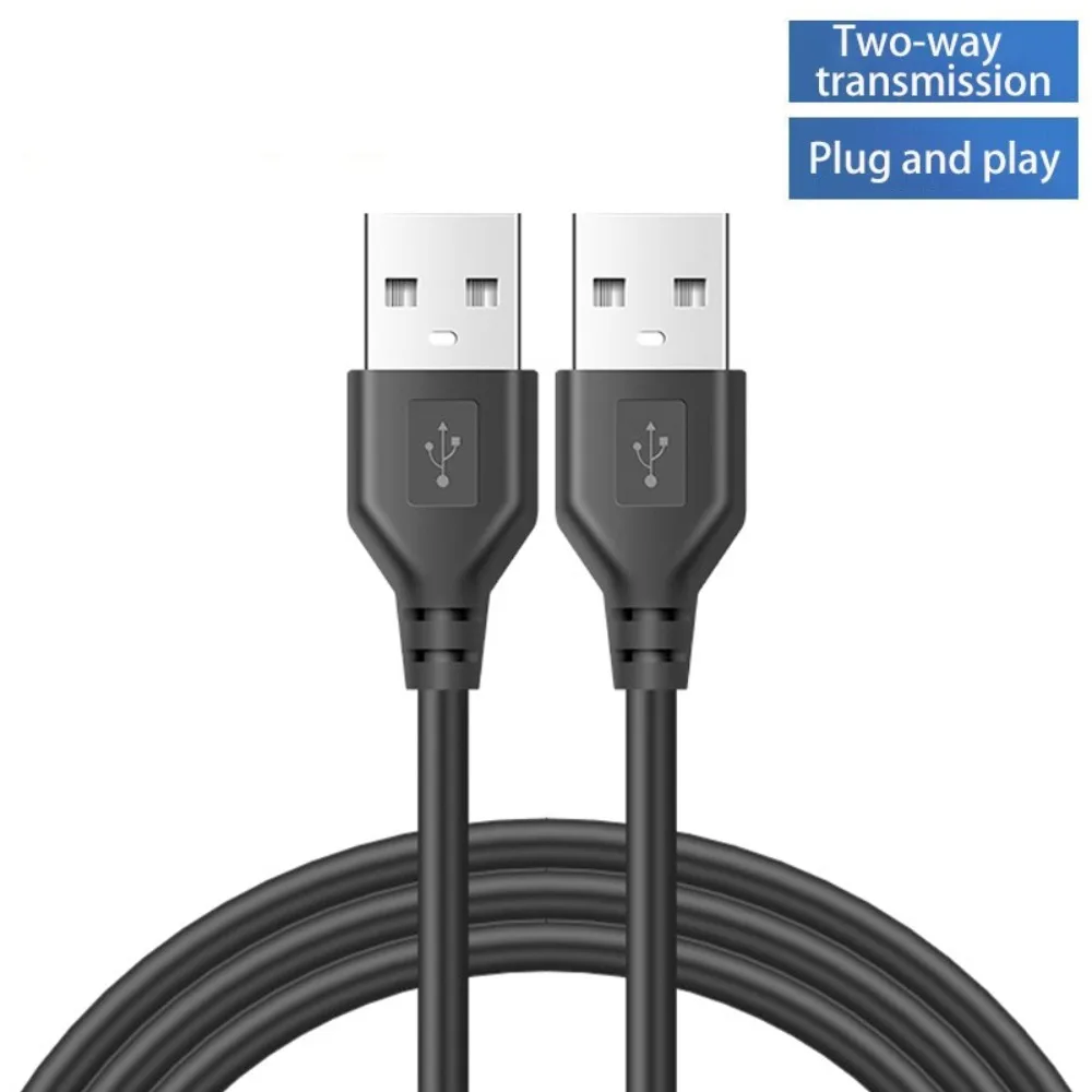 0.5m/1m/1.5m USB 2.0 A Male to A Mmale Data Sync Black Charger Extension Cable Cord USB Cable for PC Laptop Keyboard