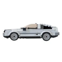 MOC Back To The Future Time Machine Car Bricks DeLorean DMC-12 Car Building Block Model Back To The Future Time Machine Car Toys