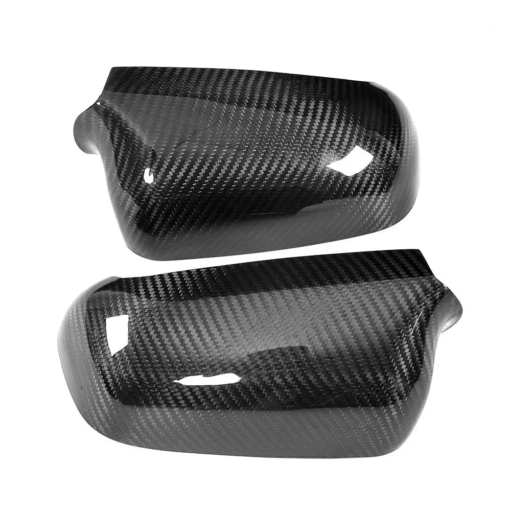 Carbon Fiber Car Rearview Mirror Covers Caps for Audi A4 B5 Replace Side Mirror Caps Covers