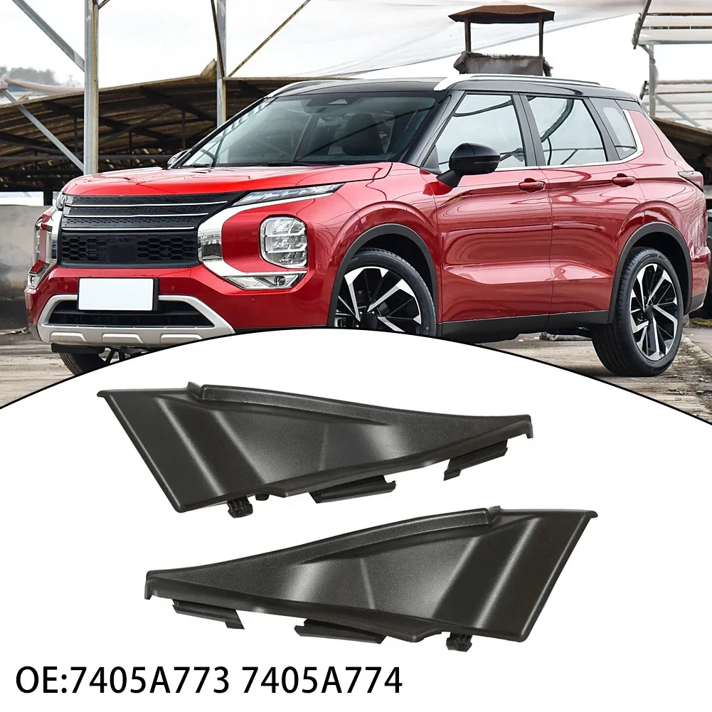 1 Pair Front Windshield Wiper Side Cowl Extension Cover For Mitsubishi For Outlander 13-21 7405A773 7405A774 Car Exterior Parts