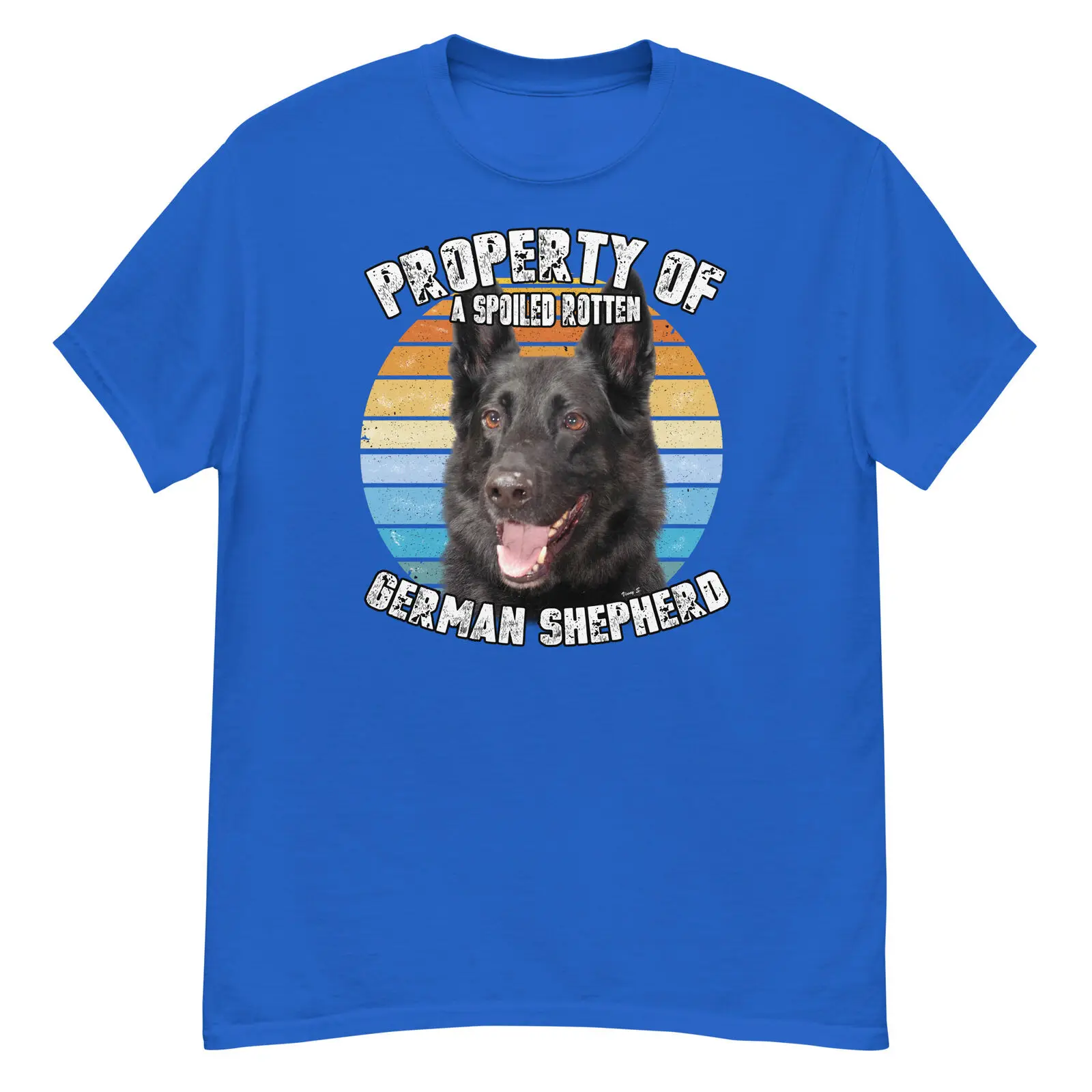 

German Shepherd Black Retro Property Of T Shirt