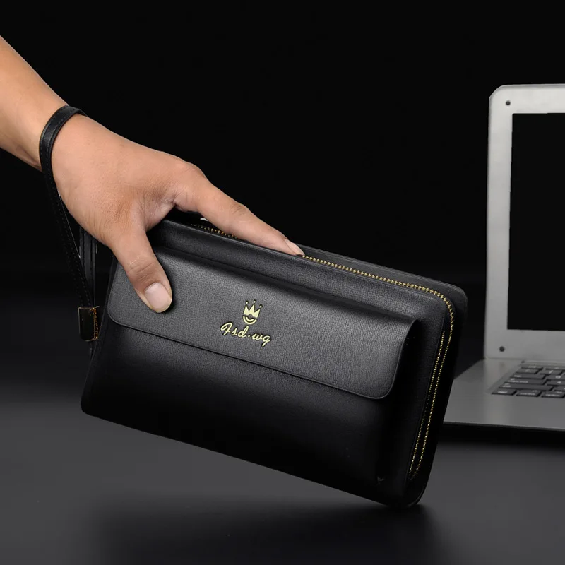New Fashion Handbag Large Capacity Multi-compartment Multi-card Slot Wallet Business Casual Men's Clutch Luxury Messenger Bag