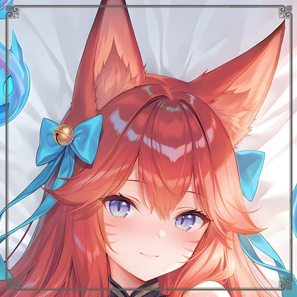 

Ahri The Nine-Tailed Fox Dakimakura Hing Body Pillow Case Cosplay Japanese Otaku Cushion Cover Xmas