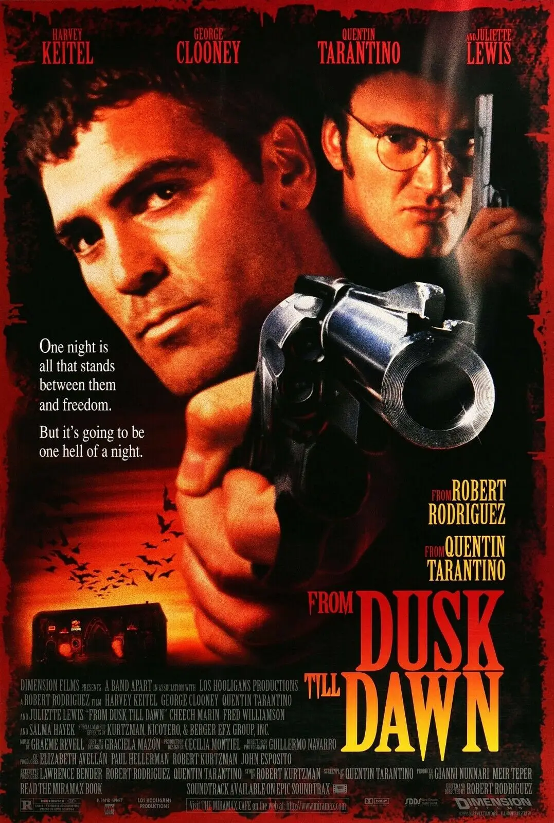 FROM DUSK TILL DAWN TARANTINO MOVIE Art Picture Print Silk Poster Home Wall Decor