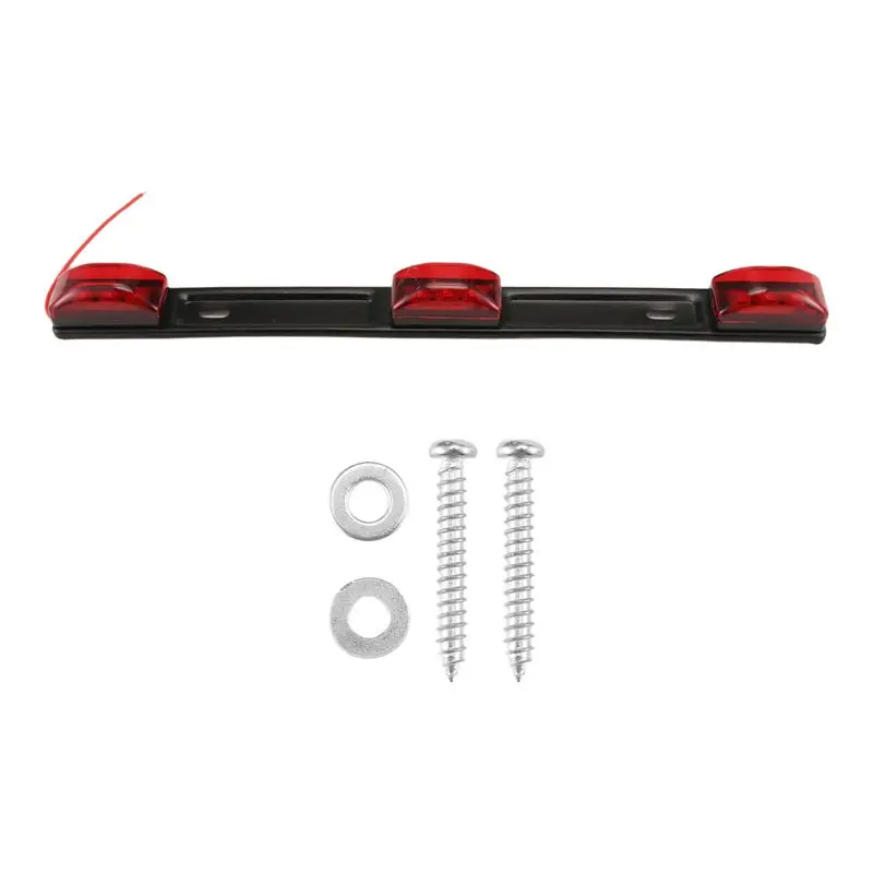 Warning Brake Light 14.2 Inch Red Clearance Identification ID Marker Light With Bracket For Pickup Truck Trailer RV-A54R