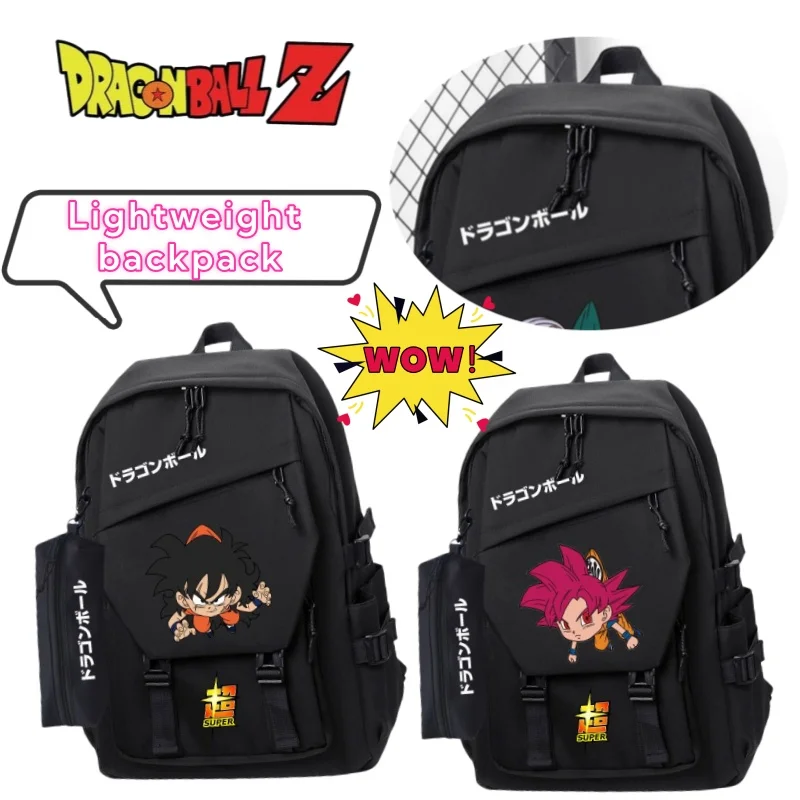 

New Dragon Ball Son Goku Vegeta Frieza High-value Creative Fashion Student Backpack Cartoon Lightweight Large Capacity Backpack