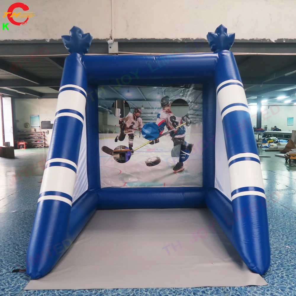 Free Ship 2x2x2mH Inflatable Football Goal Soccer Shooting Carnival Sport Game for Sale