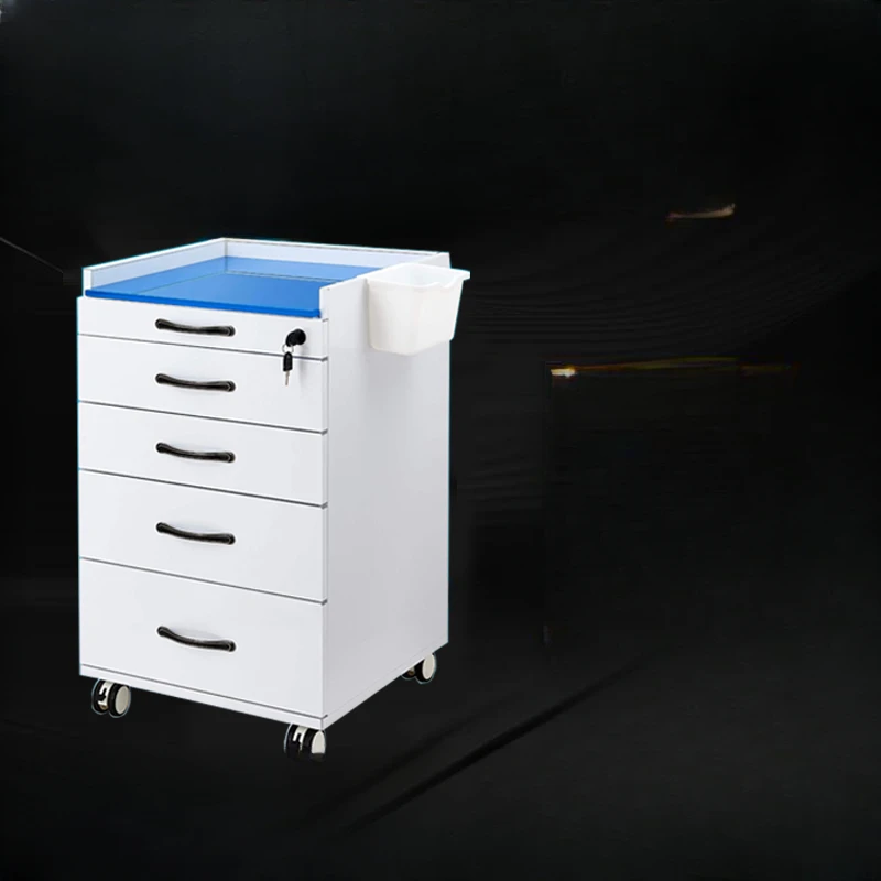 Side cabinet dental clinic medical beauty salon stainless steel storage multifunctional combination trolley work