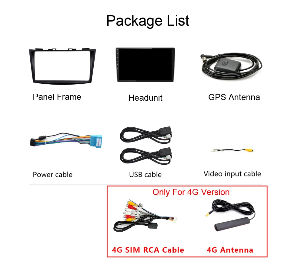 Roadwise-Autoradio Android Carplay, 4G, WiFi, GPS, DVD, DSP, BT, 2 Din, Limitation pour Suzuki Swift 4, 2011, 2012, 2013, 2014, 2015, 2016, 2017