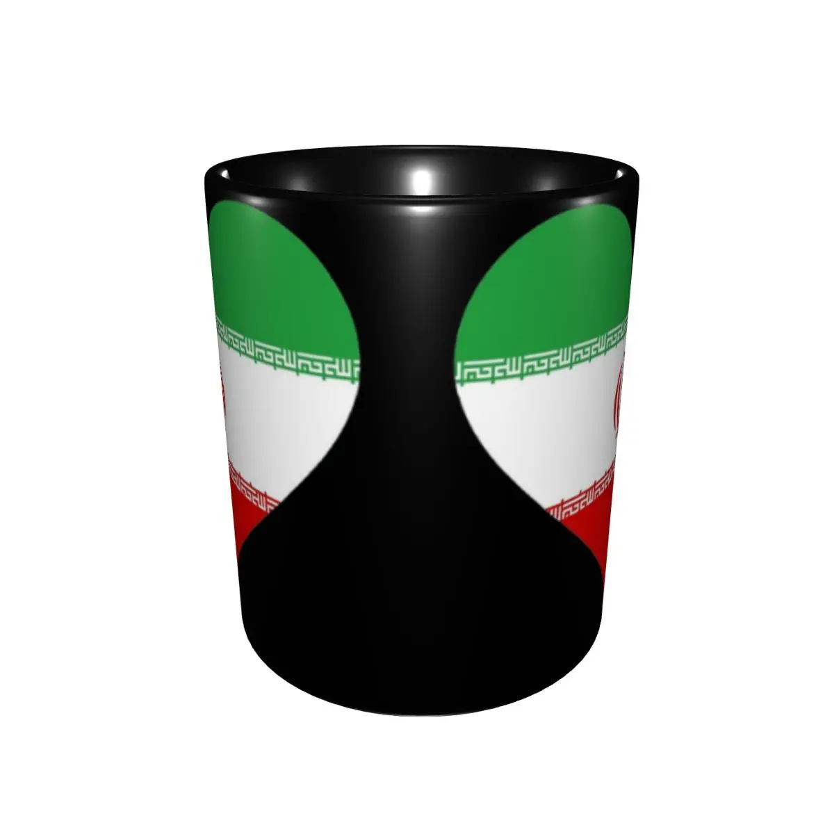 Iran Flag Heart Mugs Cute Tea Cup Gift For Women Men