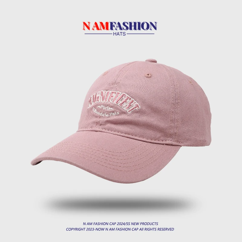 Spring and Summer Korean Style Letter Baseball Cap Big Head Circumference Hat Men's Sun-Proof Men's and Women's Same Style