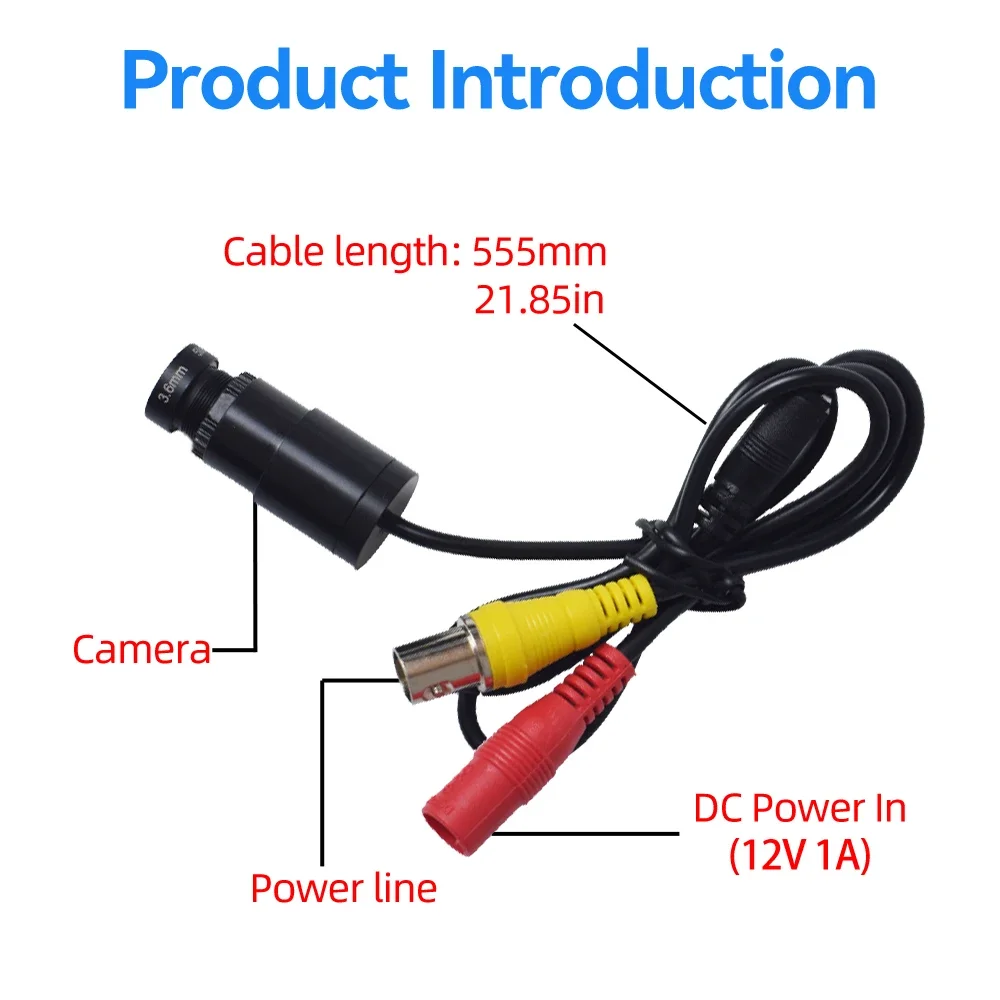 PEGATAH 2MP 1080P Mini caméra filaire coaxiale analogique AHD avec Vision nocturne infrarouge Anti interférence faible éclairage pour sauvegarde