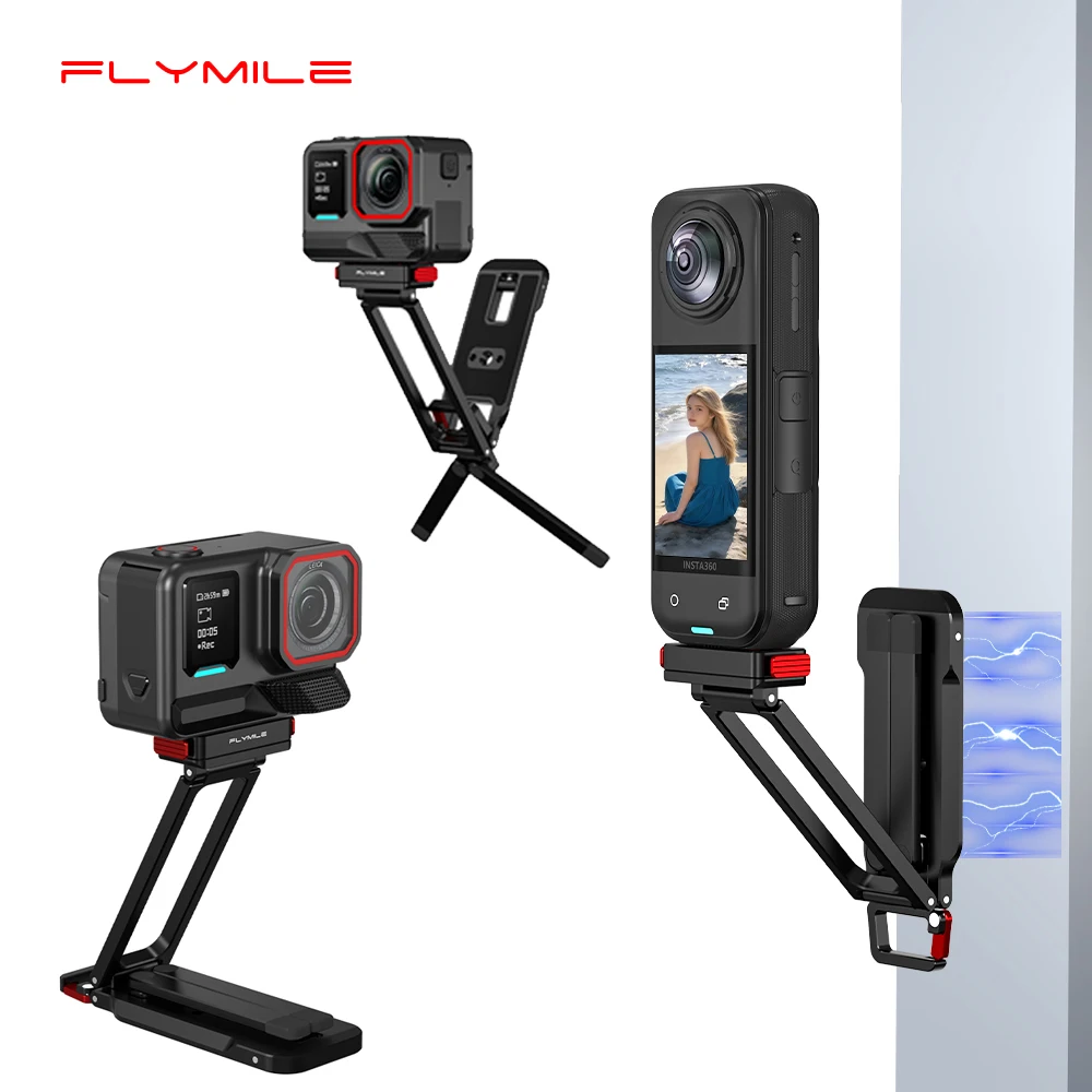 Photography Grip Insta360 X5 - Flymile Metal Tripod Quick-release Mount for