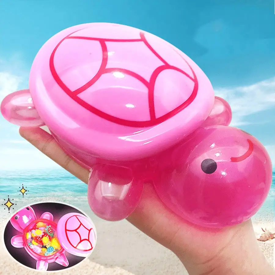 1pc 17cm Giant Turtle Night Light Storage Box | Cute Turtle Doll Storage Box Shell ,Essential Cute Turtle Desktop Display ﻿