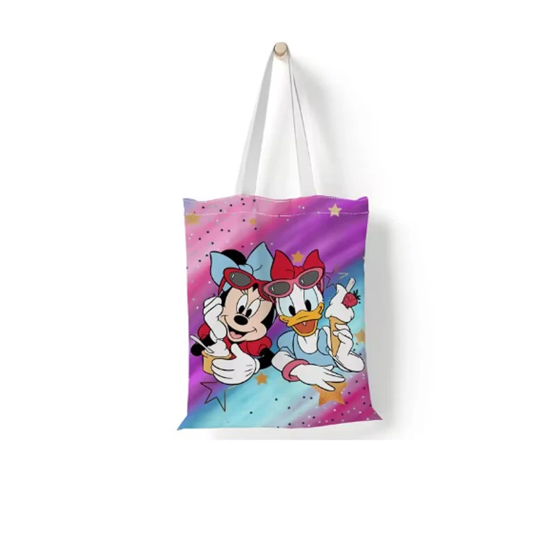 Disney Mickey Mouse canvas draagtas Grote capaciteit boodschappentassen Tote Bags Anime Minnie Mouse Dames canvas handtassen Meisjes cadeau